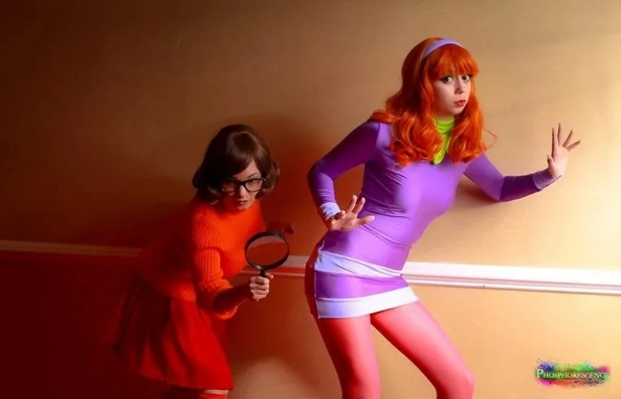 Women Dressup Like Scooby Doo Costume