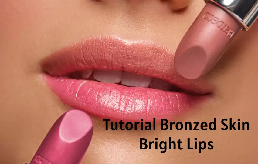 Tutorial Bronzed Skin Bright Lips