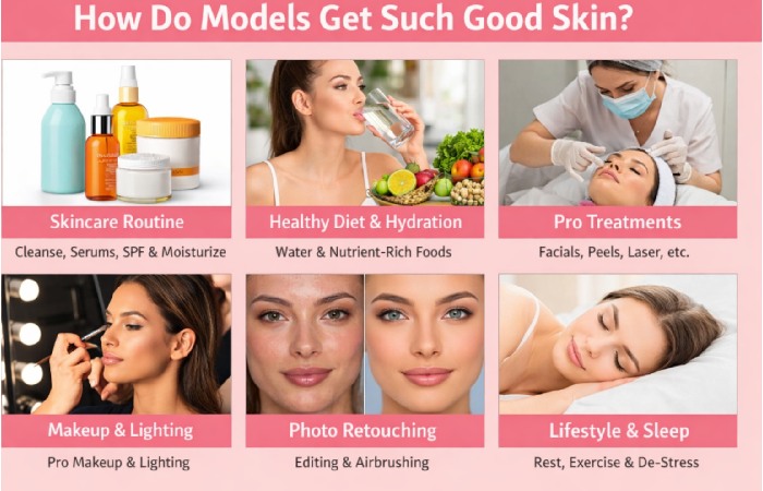 model get such good skin