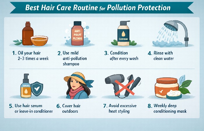 est Hair Care Routine for Pollution Protection