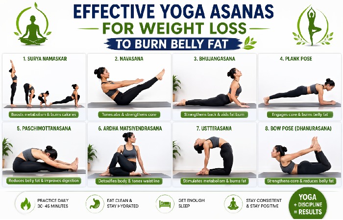 Effective Yoga Asanas for Weight Loss to Burn Belly Fat